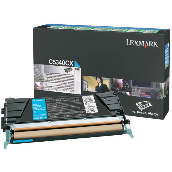 Lexmark C5340CX OEM High Yield Cyan Laser Toner Cartridge