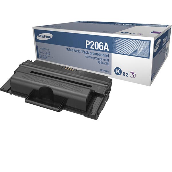 Samsung MLT-P206A OEM Black Toner Cartridge (2 pk, value bundle)