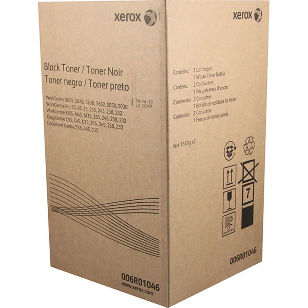 Xerox 6R1046 OEM Black Toner Cartridges (2 pk)