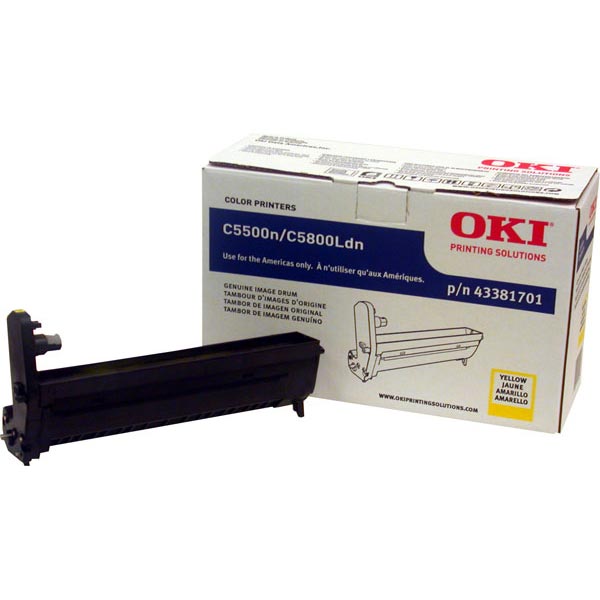 Okidata 43381701 OEM Yellow Drum Cartridge