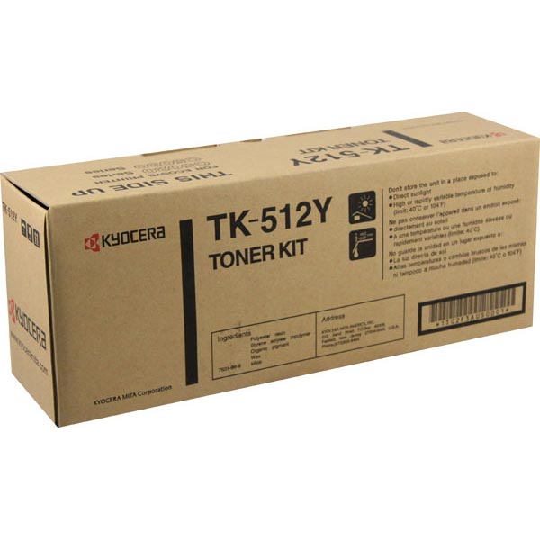 Kyocera Mita 1T02F3AUS0 (TK-512Y) OEM Yellow Toner