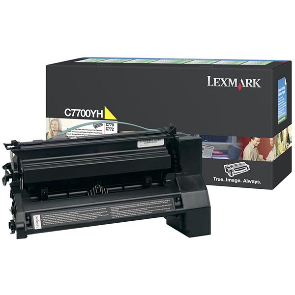 Lexmark C7700YH OEM Yellow Toner Cartridge