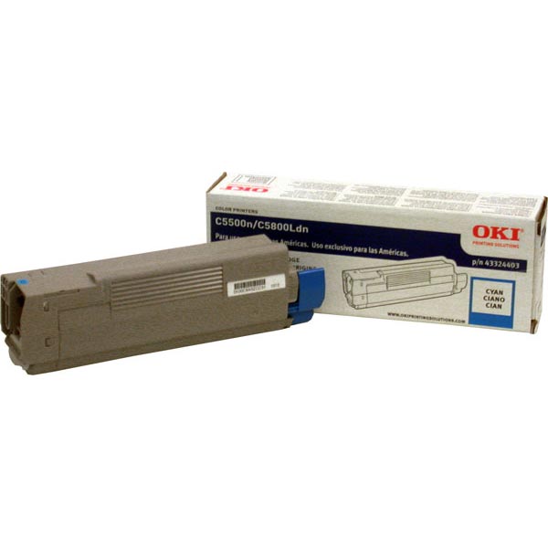 Okidata 43324403 (Type C8) OEM Cyan Toner