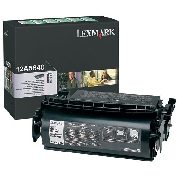 Lexmark 12A5840 OEM Black Toner Cartridge