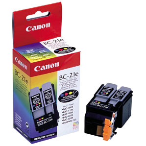 Canon 0899A003AA (BC-21C) OEM Tri-Color Inkjet Cartridge