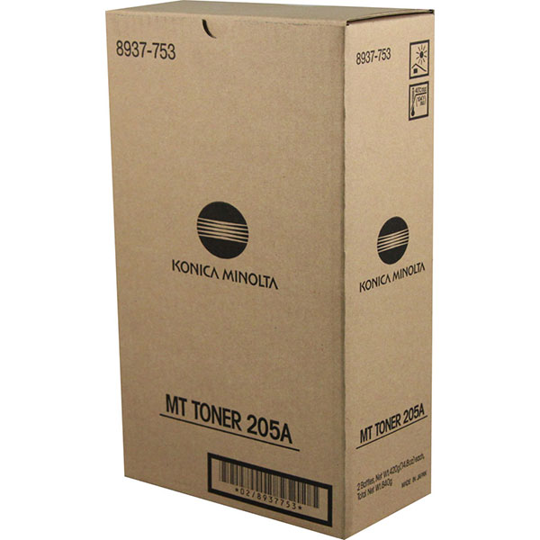 Konica Minolta 8937-753 (Type 205A) OEM Black Toner Cartridge