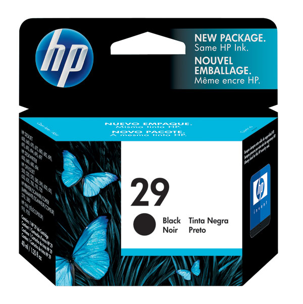 HP 51629A (HP 29) OEM Black Inkjet Cartridge
