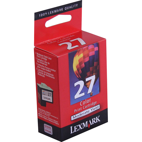 Lexmark 10N0227 (Lexmark #27) OEM Color Ink Cartridge