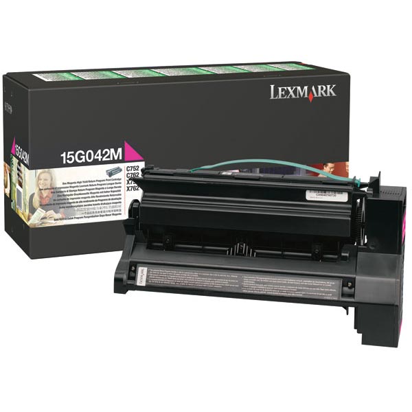 Lexmark 15G042M OEM Magenta Toner Cartridge