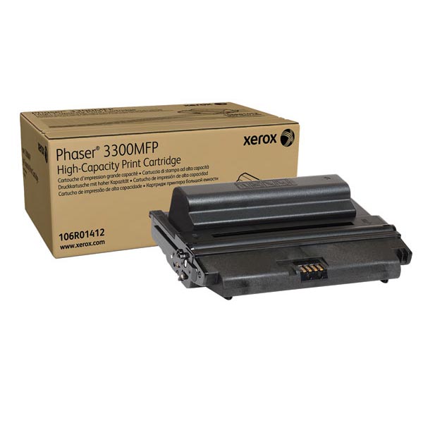 Xerox 106R01412 (106R1412) OEM Black Laser Toner Cartridge
