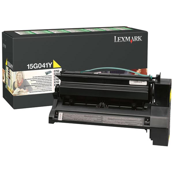 Lexmark 15G041Y OEM Yellow Print Cartridge