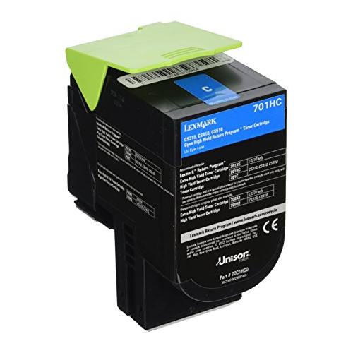 Premium 70C1HC0 (Lexmark #701HC) Compatible Lexmark Cyan Toner Cartridge