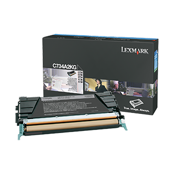 Lexmark C734A2KG OEM Black Toner Cartridge