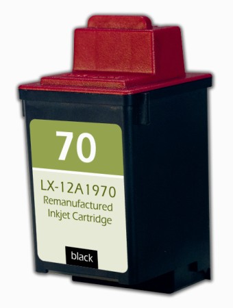 Premium 12A1970 (Lexmark #70) Compatible Lexmark Black Inkjet Cartridge