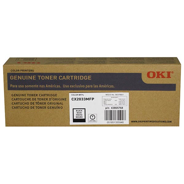 Okidata 43865768 OEM Black Toner Cartridge