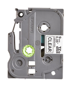 Premium TZe-121 (TZ-121) Compatible Brother Black Print on Clear Label Tape