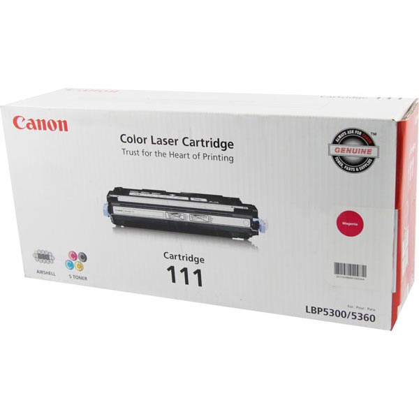 Canon 1658B001AA (CRG-111M) OEM Magenta Toner Printer Cartridge