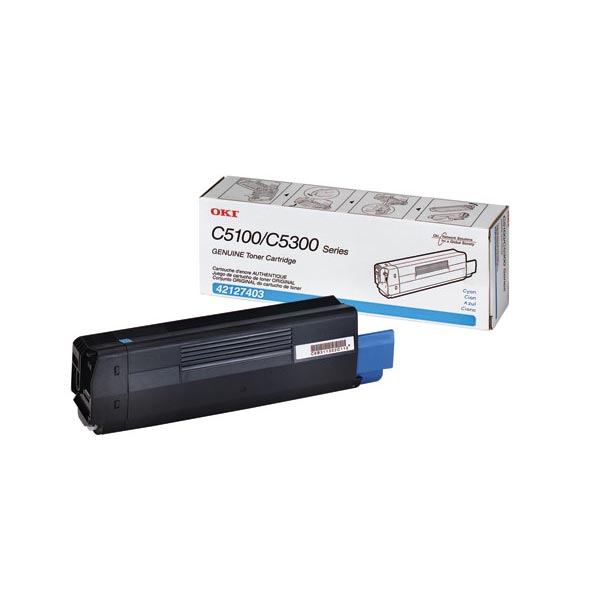 Okidata 42127403 OEM Cyan Toner Cartridge