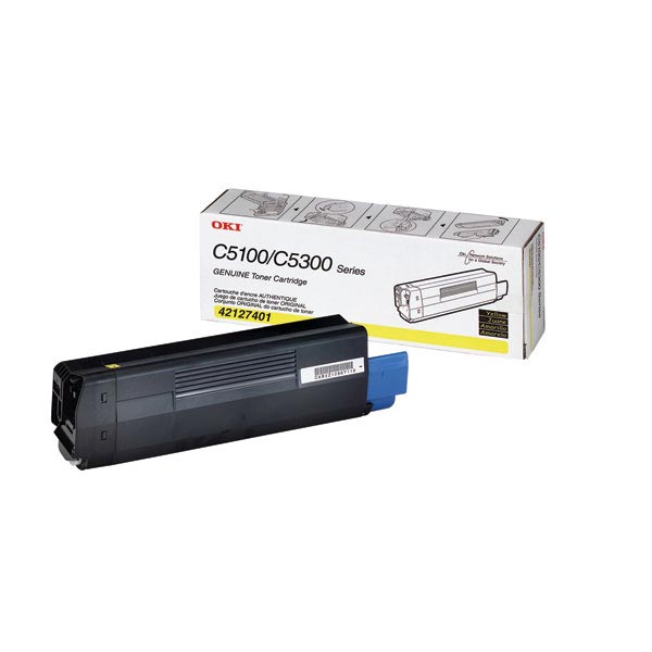 Okidata 42127401 OEM Yellow Toner Cartridge