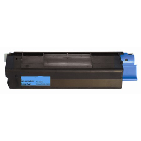 Premium 43034803 (Type C6) Compatible Okidata Cyan Toner Cartridge