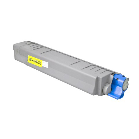 Premium 43487733 Compatible Okidata Yellow Toner Cartridge