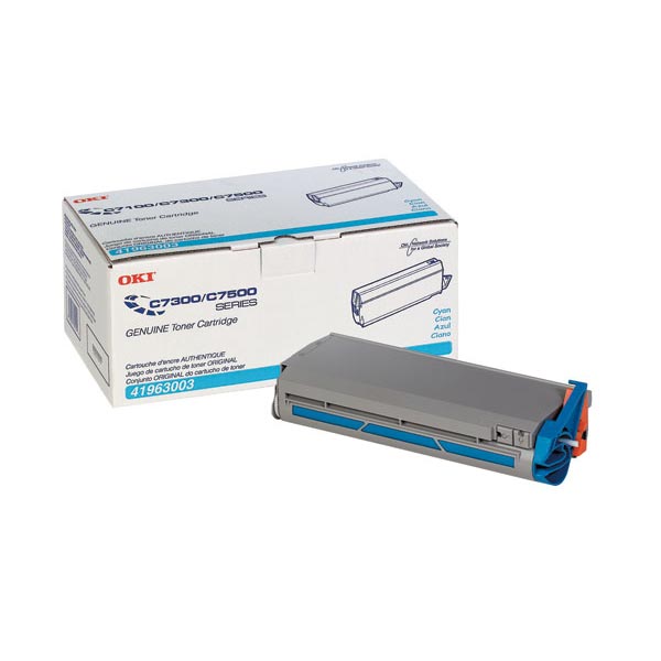 Okidata 41963003 (Type C4) OEM Cyan Toner Cartridge